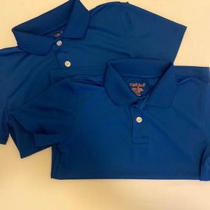 2 Cat & Jack Pique Uniform Polo Shirts